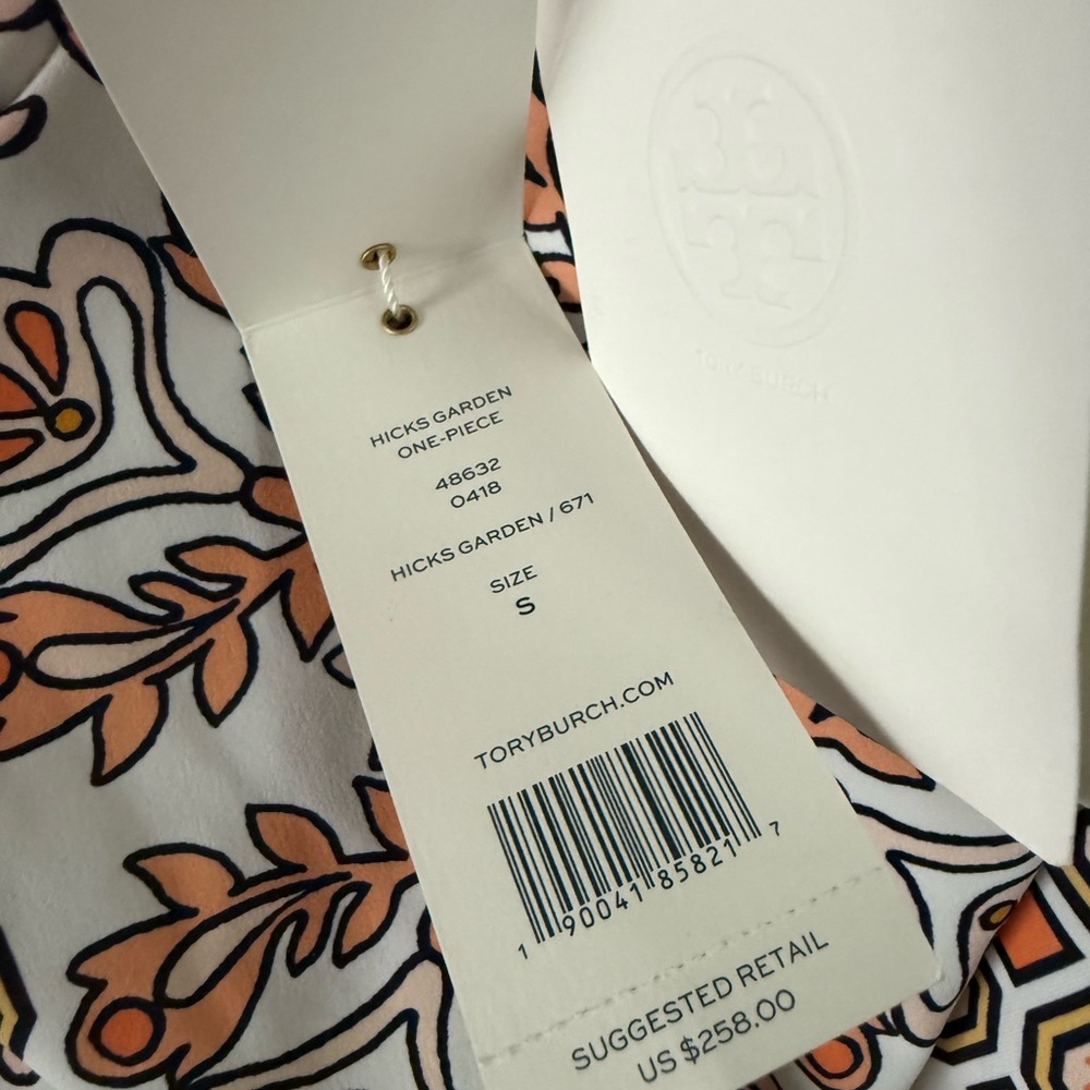 Tory Burch Hicks Garden One-piece Floral Swimsuit - Picture 2 of 8